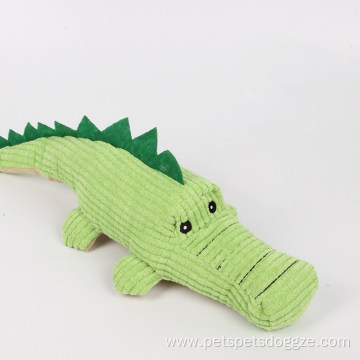 Factory Plush Crocodile Dog Toy with Sound